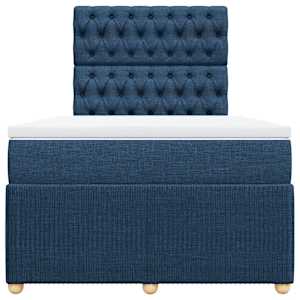 Box spring postel s matrací černá 120x190 cm textil - obrázek 4