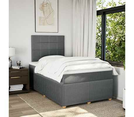 vidaXL &Kappa;&rho;&epsilon;&beta;ά&tau;&iota; Boxspring &mu;&epsilon; &Sigma;&tau;&rho;ώ&mu;&alpha; &Sigma;&kappa;&omicron;ύ&rho;&omicron; &Gamma;&kappa;&rho;&iota; 120x200 &epsilon;&kappa;. &Upsilon;&phi;&alpha;&sigma;&mu;ά&tau;&iota;&nu;&omicron;