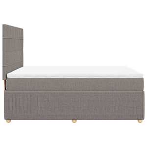 Box spring postel s matrací taupe 140x190 cm textil - obrázek 5