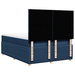 Box spring postel s matrací modrá 140x190 cm textil - obrázek 6
