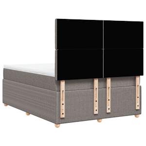 Box spring postel s matrací taupe 140x190 cm textil - obrázek 6