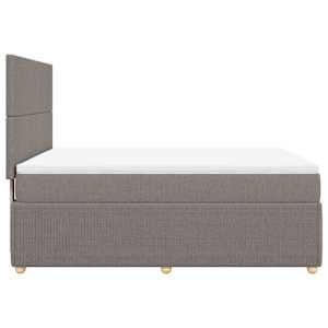 Box spring postel s matrací taupe 160x200 cm textil - obrázek 5