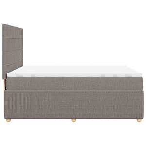 Box spring postel s matrací taupe 160x200 cm textil - obrázek 5