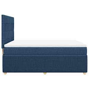 Box spring postel s matrací modrá 160x200 cm textil - obrázek 5