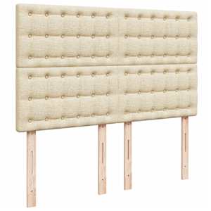 Box spring postel s matrací krémová 160x200 cm textil - obrázek 7