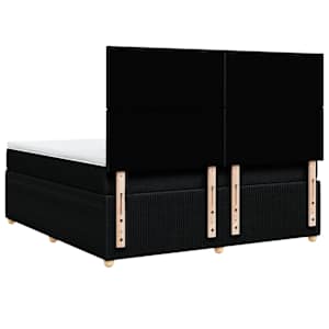 Box spring postel s matrací černá 180x200 cm textil - obrázek 6