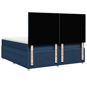 Box spring postel s matrací modrá 180x200 cm textil - obrázek 6