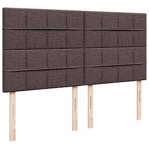 Box spring postel s matrací tmavě hnědá 180x200 cm textil - obrázek 7