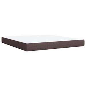 Box spring postel s matrací tmavě hnědá 180x200 cm textil - obrázek 10
