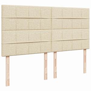 Box spring postel s matrací krémová 180x200 cm textil - obrázek 7