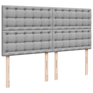 Box spring postel s matrací světle šedá 180 x 200 cm textil - obrázek 7