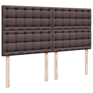 Box spring postel s matrací tmavě hnědá 180x200 cm textil - obrázek 7