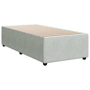 Box spring postel s matrací světle šedá 80 x 200 cm samet - obrázek 8