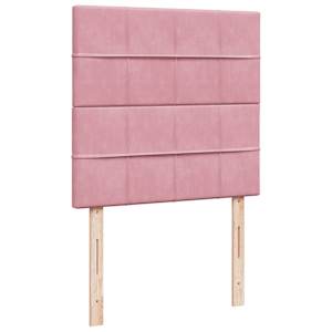 Box spring postel s matrací růžová 90x190 cm samet - obrázek 7