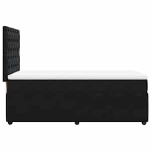 Box spring postel s matrací černá 90x190 cm samet - obrázek 5
