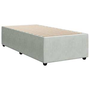 Box spring postel s matrací světle šedá 90x200 cm samet - obrázek 8