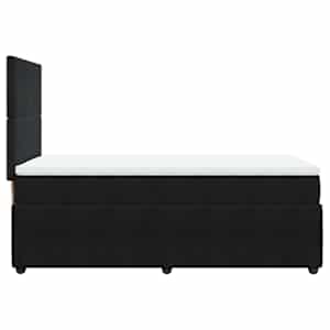 Box spring postel s matrací černá 100x200 cm samet - obrázek 5