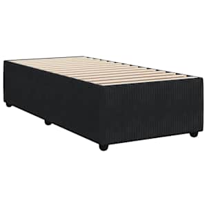 Box spring postel s matrací černá 100x200 cm samet - obrázek 8