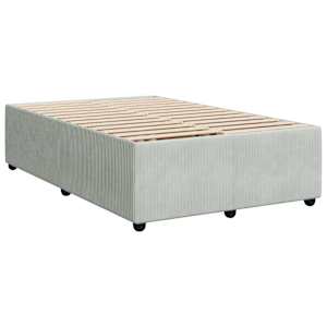 Box spring postel s matrací světle šedá 120x190 cm samet - obrázek 8