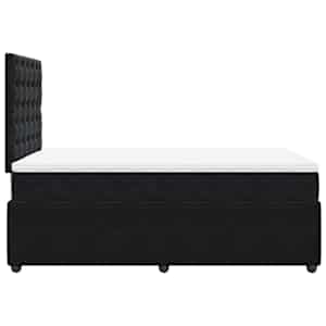 Box spring postel s matrací černá 120 x 190 cm samet - obrázek 5