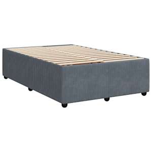 Box spring postel s matrací tmavě šedá 120 x 200 cm samet - obrázek 8