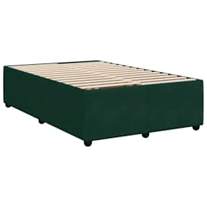 Box spring postel s matrací tmavě zelená 120 x 200 cm samet - obrázek 8