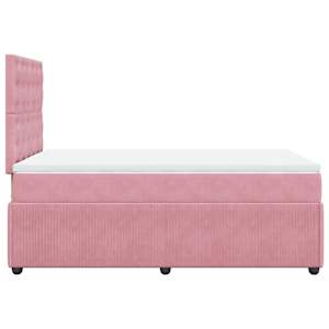 Box spring postel s matrací růžová 120 x 200 cm samet - obrázek 5