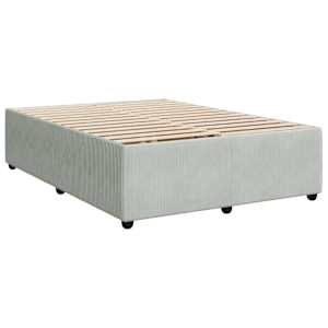 Box spring postel s matrací světle šedá 140x190 cm samet - obrázek 8