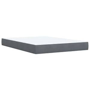 Box spring postel s matrací tmavě šedý 140 x 190 cm samet - obrázek 10