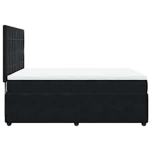 Box spring postel s matrací černá 160x200 cm samet - obrázek 5