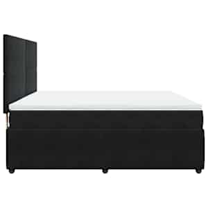 Box spring postel s matrací černá 180x200 cm samet - obrázek 5