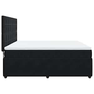 Box spring postel s matrací černá 180x200 cm samet - obrázek 5