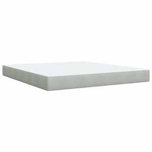 Box spring postel s matrací světle šedá 180x200 cm samet - obrázek 10