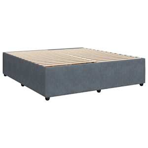 Box spring postel s matrací tmavě šedá 180x200 cm samet - obrázek 8