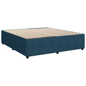 Box spring postel s matrací tmavě modrá 180x200 cm samet - obrázek 8