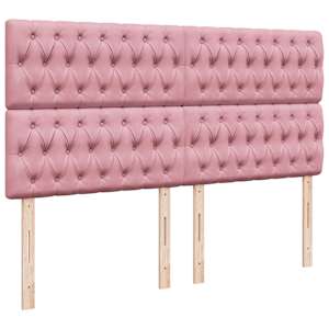 Box spring postel s matrací růžová 180x200 cm samet - obrázek 7