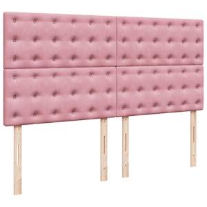 Box spring postel s matrací růžová 180x200 cm samet - obrázek 7