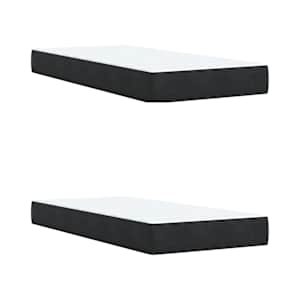 Box spring postel s matrací černá 200x200 cm samet - obrázek 10