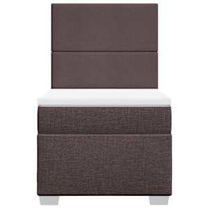 Box spring postel s matrací tmavě hnědá 80x200 cm textil - obrázek 6