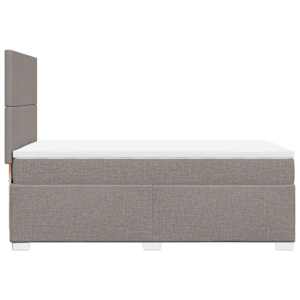 Box spring postel s matrací taupe 80x200 cm textil - obrázek 11