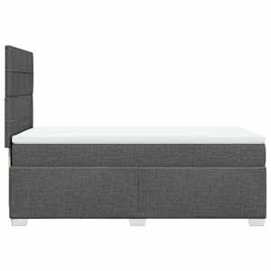 Box spring postel s matrací tmavě šedá 80 x 200 cm textil - obrázek 11