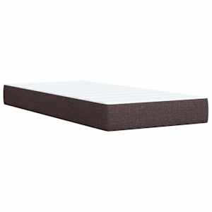 Box spring postel s matrací tmavě hnědá 80x200 cm textil - obrázek 9
