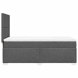 Box spring postel s matrací tmavě šedá 90x190 cm textil - obrázek 11
