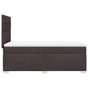 Box spring postel s matrací tmavě hnědá 90x190 cm textil - obrázek 11