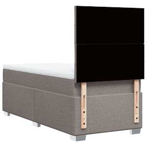 Box spring postel s matrací taupe 90x190 cm textil - obrázek 12