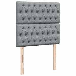 Box spring postel s matrací světle šedá 90x190 cm textil - obrázek 7