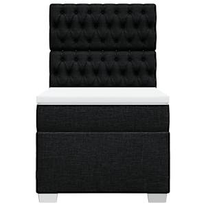 Box spring postel s matrací černá 90x190 cm textil - obrázek 6