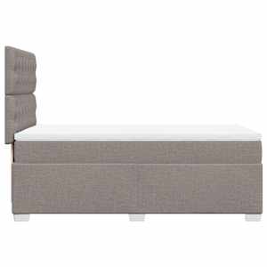 Box spring postel s matrací taupe 90x190 cm textil - obrázek 11