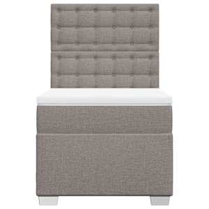Box spring postel s matrací taupe 90x190 cm textil - obrázek 6