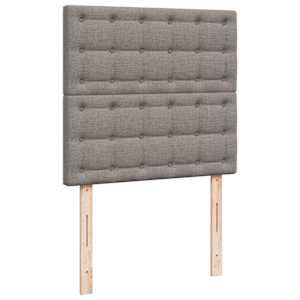 Box spring postel s matrací taupe 90x190 cm textil - obrázek 7